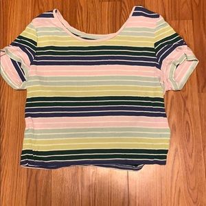 seriously soft striped american eagle tee